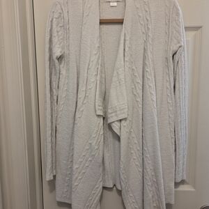 Barefoot Dreams Soft Cable Knit Cardigan Sweater
